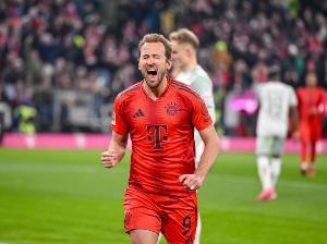 上赛季开赛至今凯恩联赛打进58球助攻16次，德甲唯一